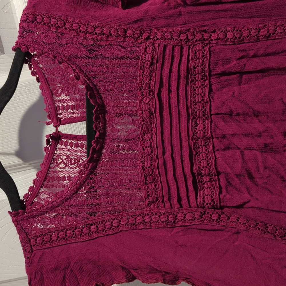 Xhilaration Purple Blouse - Picture 2 of 4